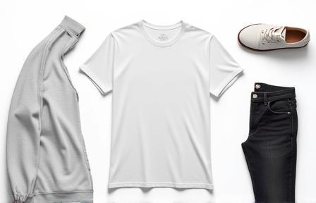 Multiple creative ways to style a classic white t-shirt for various occasions.